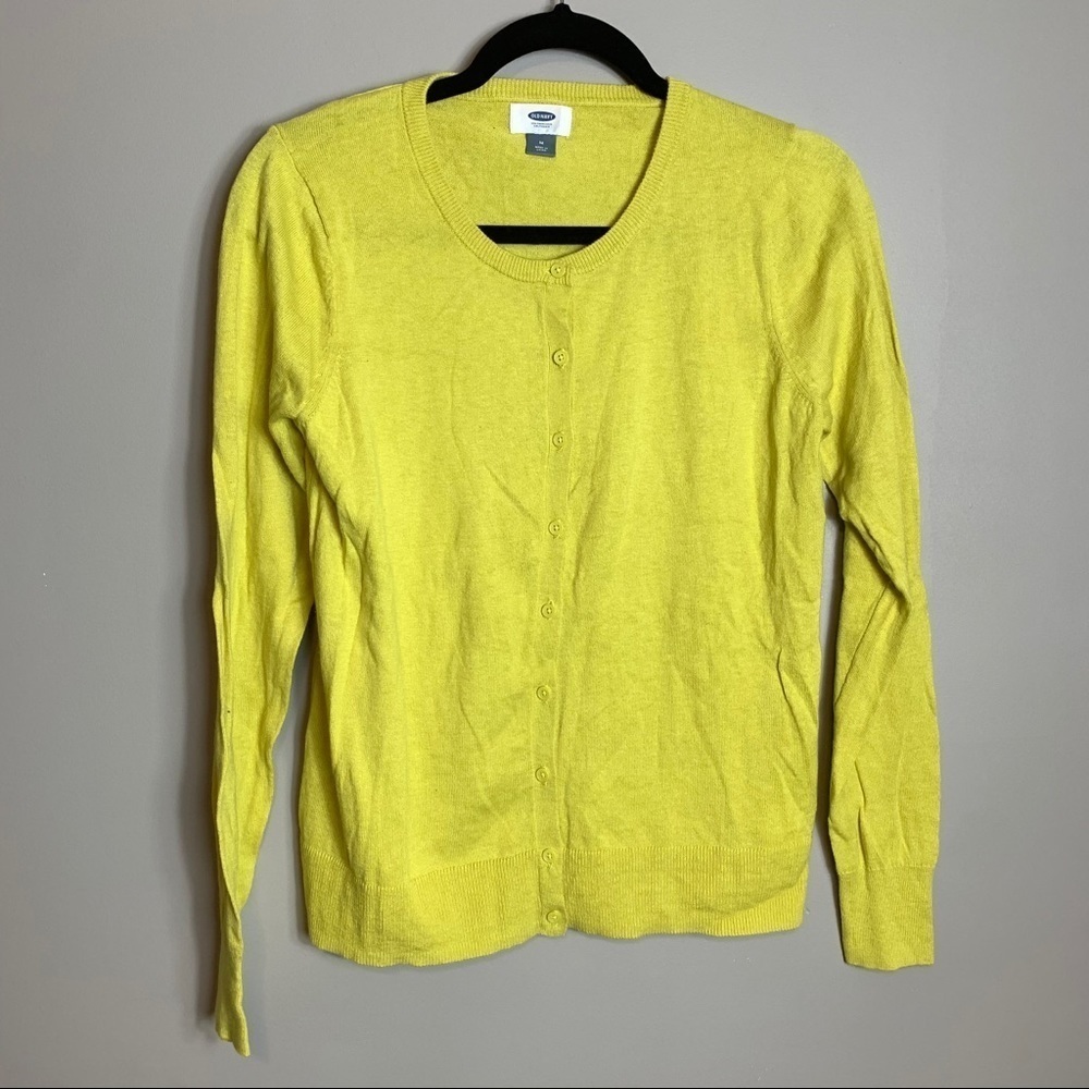 Old Navy Yellow Women's Cardigan Sweater